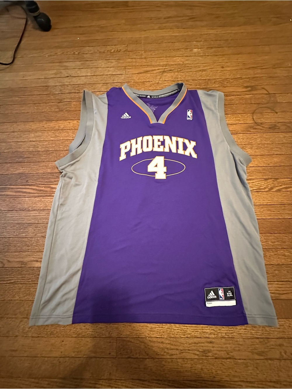 adidas Purple and Gray Phoenix Basketball Gortat Jersey